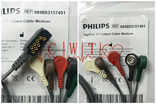 Componentes de ICU de la máquina de Ecg, caja dinámica WiFi Logo Holter Monitor Leads de Philip Original Digitrak XT ECG