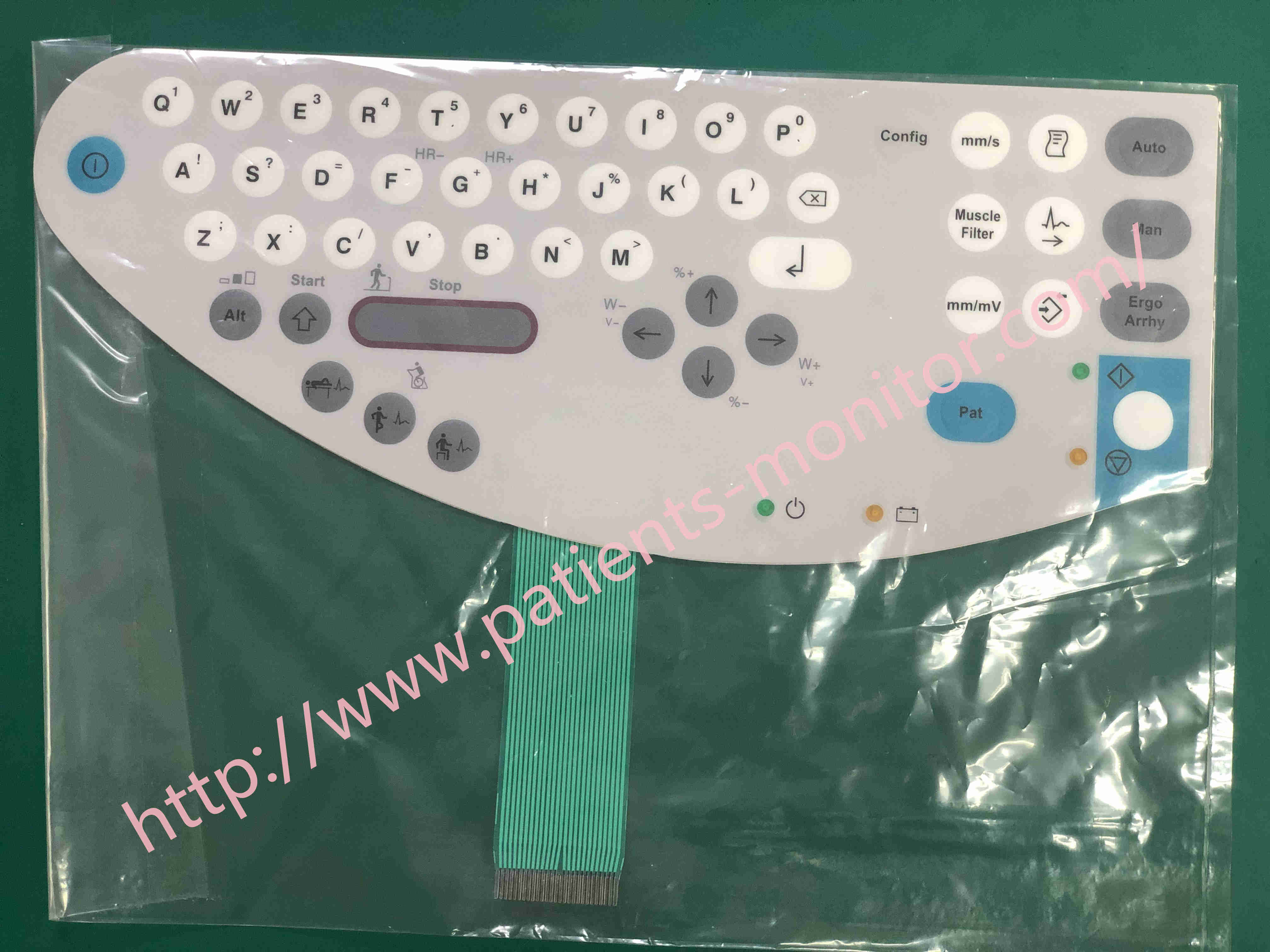 Recambios del teclado del telclado numérico de la máquina de GE ECG de la ventaja de Mac1200 MAC1200ST 12