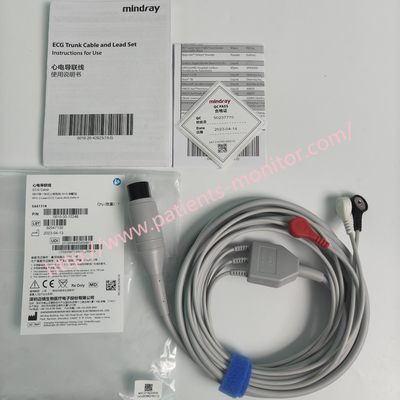 Mindray 6Pin Cable de ECG de 3 cables,AHA,Defib-P EA6131B PN 0010-30-43117